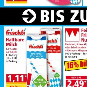 Milch bei Norma