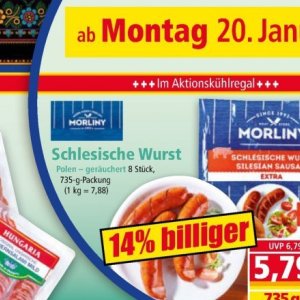 Wurst bei Norma