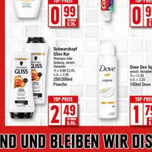 Shampoo dove  bei Elli Markt