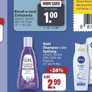 Shampoo nivea  bei Combi