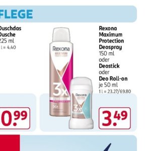 Deo roll-on rexona  bei Rossmann