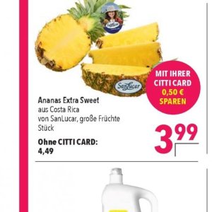 Ananas bei Citti Markt