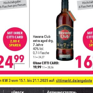  Havana Club bei Citti Markt