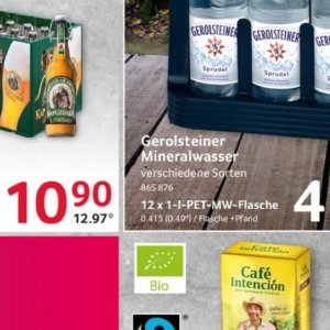 Mineralwasser bei Selgros