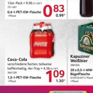 Coca-cola bei Selgros