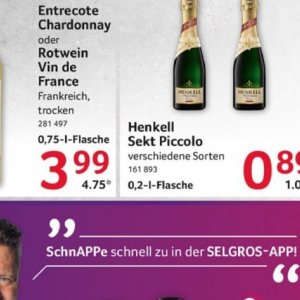 Sekt bei Selgros