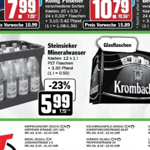 Mineralwasser bei Hit