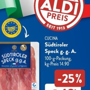 Speck bei Aldi SÜD