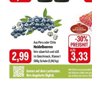 Heidelbeeren bei Feneberg