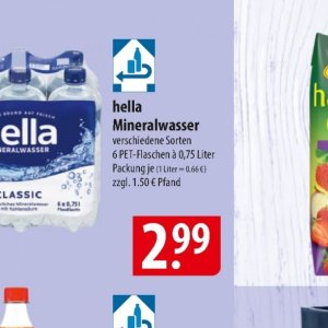 Mineralwasser bei Famila Nord Ost