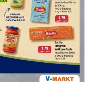 Spaghetti bei V-Markt