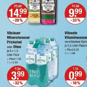 Mineralwasser bei V-Markt