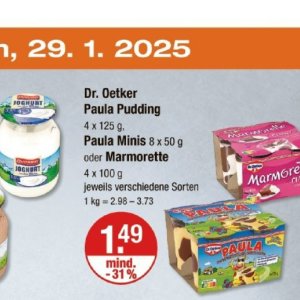 Pudding bei V-Markt