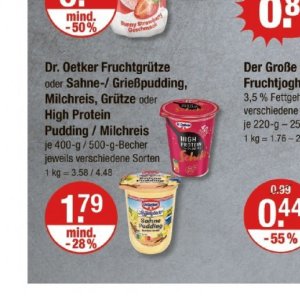 Pudding bei V-Markt