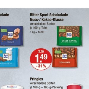 Schokolade bei V-Markt