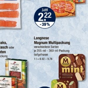 Magnum langnese bei V-Markt