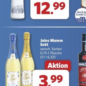 Sekt bei Combi