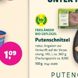 Putenschnitzel bei BioMarkt