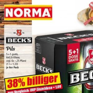 Bier bei Norma