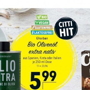 Olivenöl bei Citti Markt