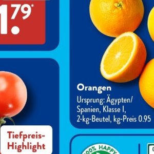 Orangen bei Aldi SÜD