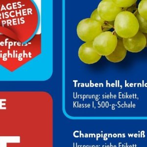 Trauben bei Aldi SÜD