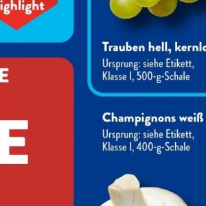 Champignons bei Aldi SÜD