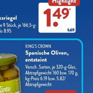 Oliven bei Aldi SÜD