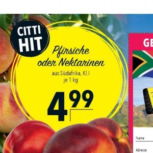 Nektarinen bei Citti Markt