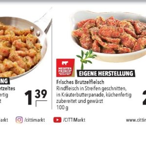 Rindfleisch bei Citti Markt