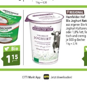 Joghurt bei Citti Markt