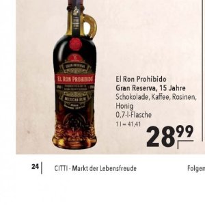 Rum bei Citti Markt