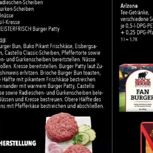 Burger bei Citti Markt