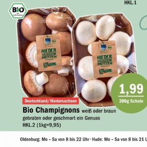 Champignons bei Aktiv Irma