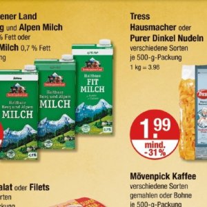 Milch bei V-Markt