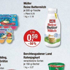 Milch danone  bei V-Markt