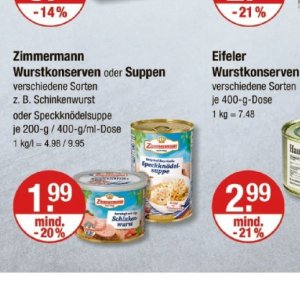 Wurst bei V-Markt