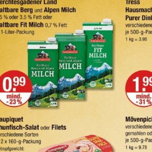 Milch bei V-Markt