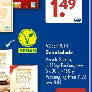 Schokolade bei Aldi SÜD