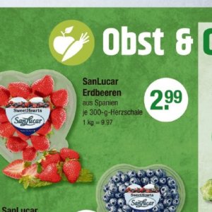 Erdbeeren bei V-Markt