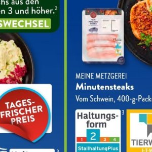 Minutensteaks bei Aldi SÜD