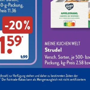 Strudel bei Aldi SÜD