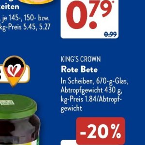 Glas bei Aldi SÜD