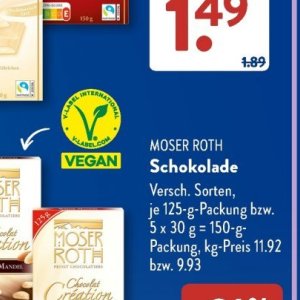 Schokolade bei Aldi SÜD