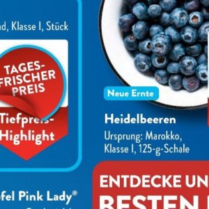 Heidelbeeren bei Aldi SÜD