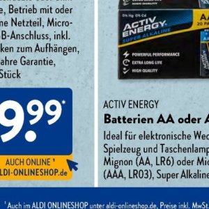 Batterien bei Aldi SÜD