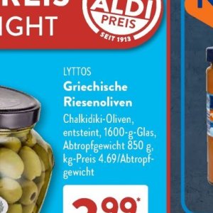 Oliven bei Aldi SÜD