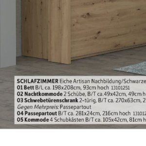 Schlafzimmer bei Sconto