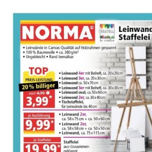 Leinwände bei Norma