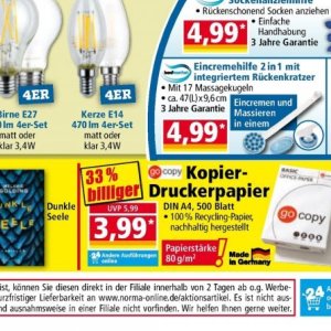 Kopierpapier bei Norma